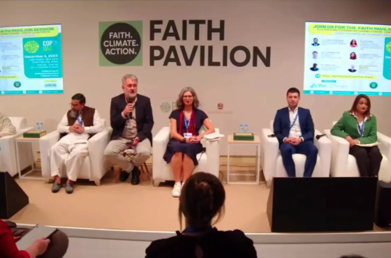 Session on Equitable and Coordinated Funding Streams at Faith Pavilion COP28 Dubai.